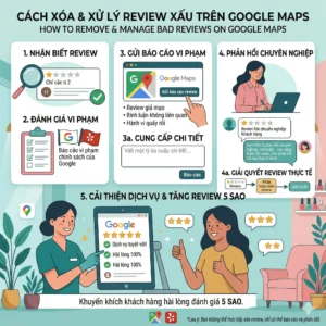 Cách xóa và xử lý review xấu trên Google Maps cho tiệm nail tại Mỹ giúp bảo vệ uy tín và tăng khách hàng