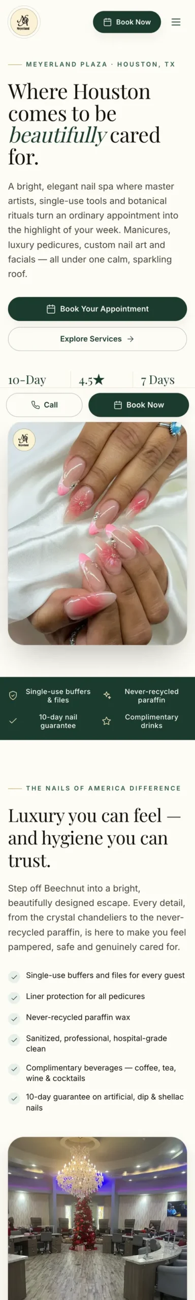 Nails of America Meyerland Mobile Preview